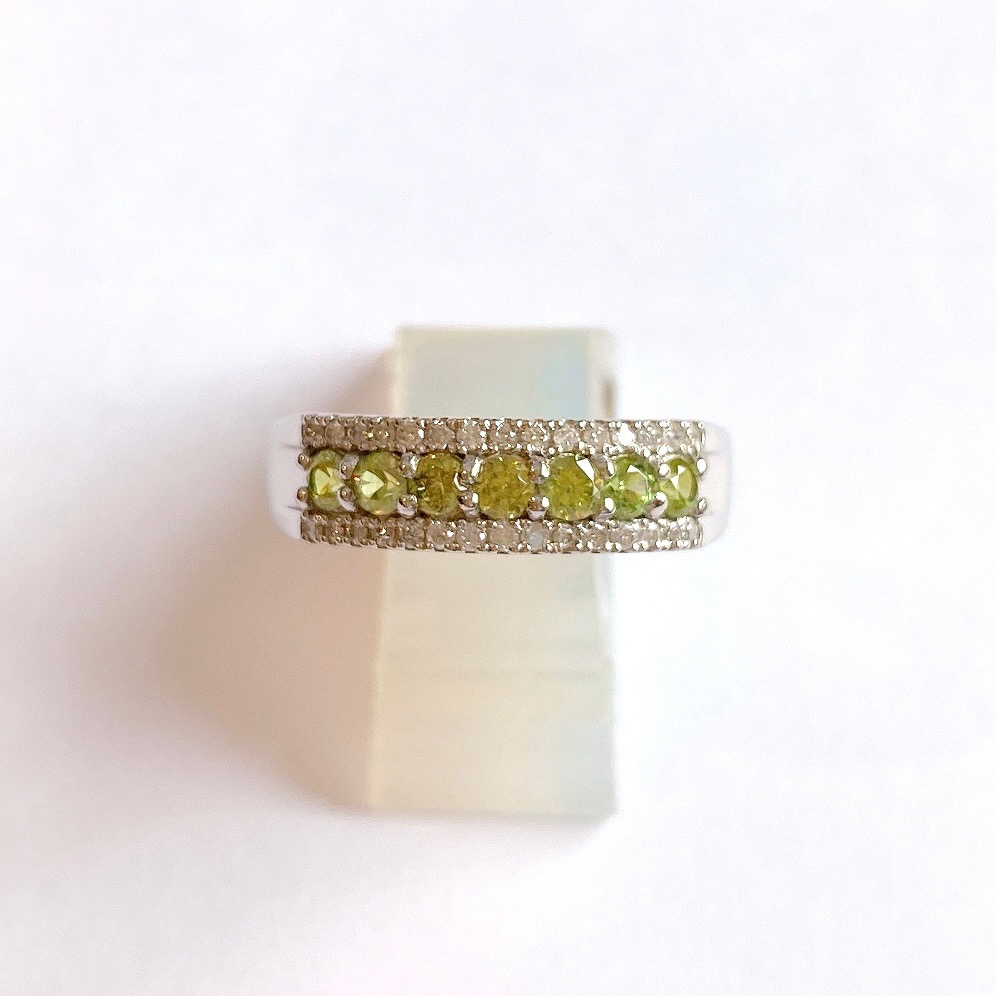 プラチナ デマントイドガーネット ダイヤモンド リング | 結婚指輪