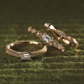 【ジューラ】エメラルドカットのダイヤを使ったオシャレな結婚指輪！オペラ福島店取扱い