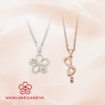 桜モチーフのペンダントネックレス【杢目金屋】